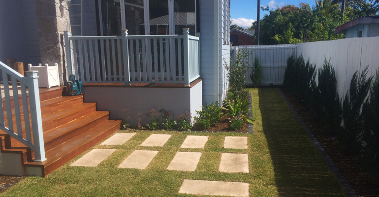 Installation of Plants, Pavers, Turf, Irrigation and Synthetic Turf at Broadbeach Waters QLD